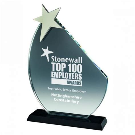 Star Recognition Trophy 23cms Corporate Trophies By Onlinetrophies