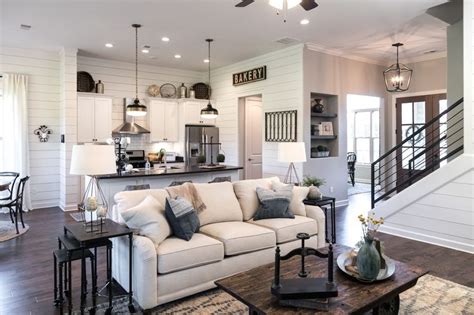 Photos fixer upper living room joanna gaines living room hgtv living room. Regency Homebuilders : Great Room, Farmhouse Style ...