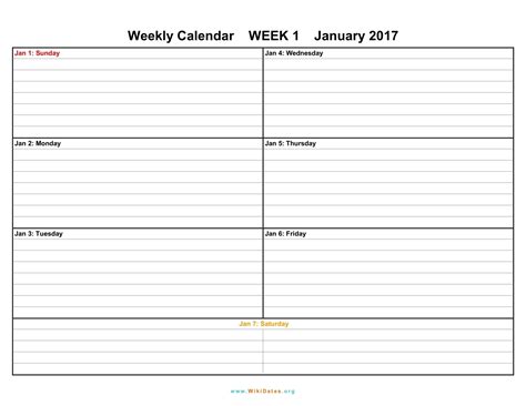 Printable Weekly Calendar Printable Weekly Calendar With Minute