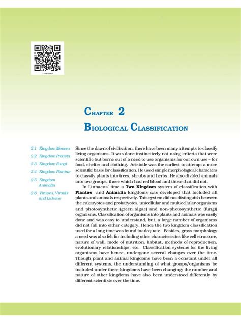 ncert book class 11 biology chapter 2 biological classification pdf