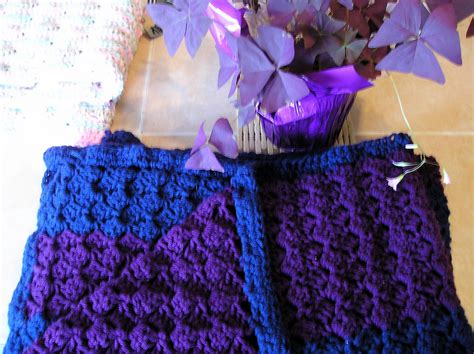 Ruminations Purple And Blue Afghan