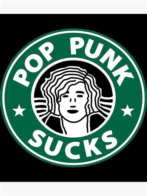 Pop Punk Sucks Sticker Poster For Sale By Lucilleleo Redbubble