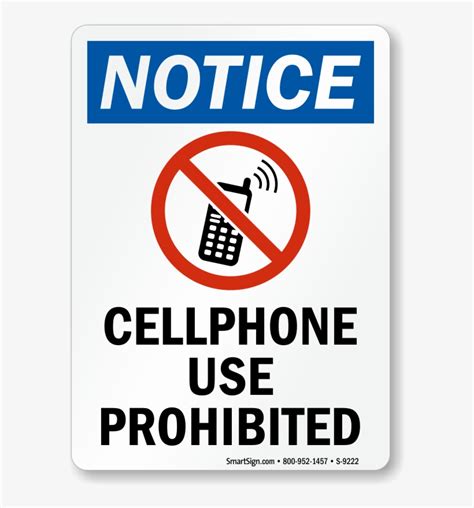 No Cell Phone Signs No Phone At Work Transparent Png 580x800 Free