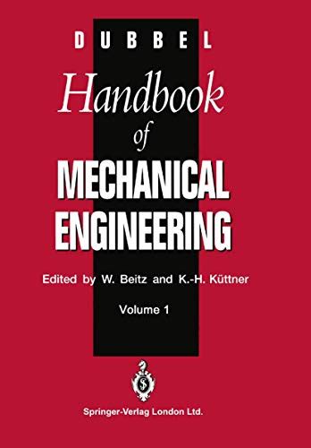 9783540198680 Dubbel Handbook Of Mechanical Engineering Abebooks