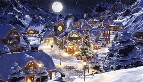 Christmas Village Wallpapers Wallpaper Cave