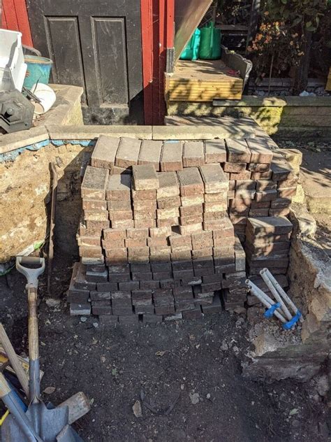 Red Bricks Used As Block Paving Must Be Collected Today In Leyton