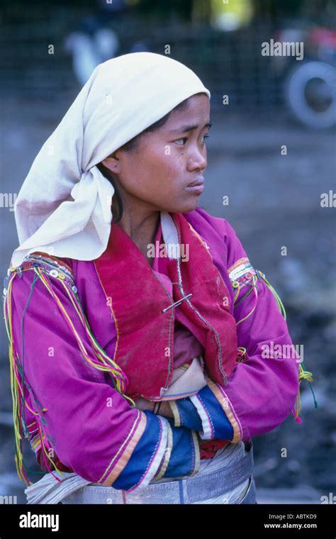 Myanmar Shan State Palaung Tribeswoman Stock Photo Alamy