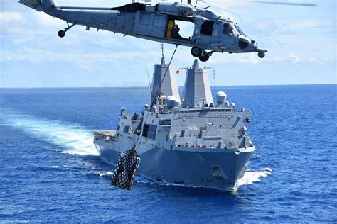 The Post Us Navy Usns Matthew Perry Provides Combat Logistics Support