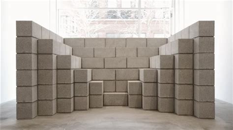 Sol Lewitt Concrete Block Structure Fred Sandback Sculptures At