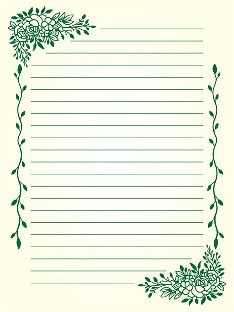 Free Printable Stationery Paper Templates