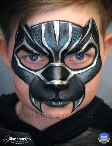Facepainting Black Panther With A Twist Blije Snoetjesnl