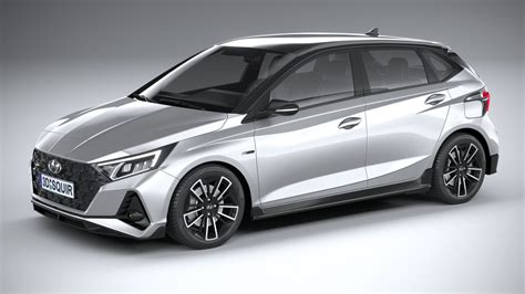 This i20 represents a massive improvement from hyundai. Hyundai I20 N-line 2021 3D Model