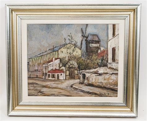 Sold Price Maurice Utrillo Original Oil Painting On Board February