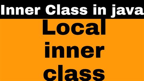 We use inner classes to logically group classes and interfaces in one place so that it can be more readable. Inner class in java nested class in java how to make local ...
