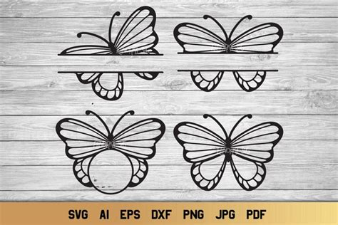 Free Free 220 Butterfly Monogram Svg SVG PNG EPS DXF File