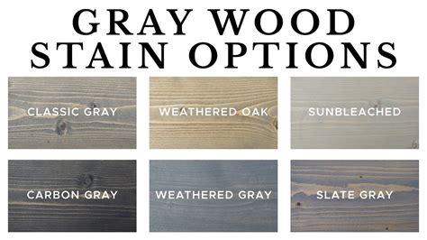 Grey Wood Stain Options Youtube