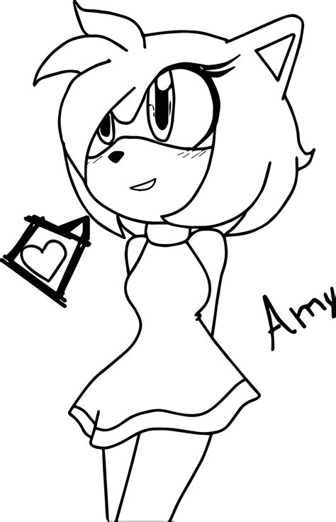 You've bought this page for personal use which means: awesome Vivacious Amy Rose Coloring Page | Rose coloring ...