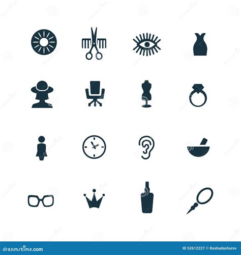 Beauty Salon Icons Set Stock Vector Illustration Of Services 52612227