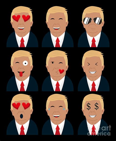 Trumoji Trump Emoji President Election Digital Art By Mary Mas Fine