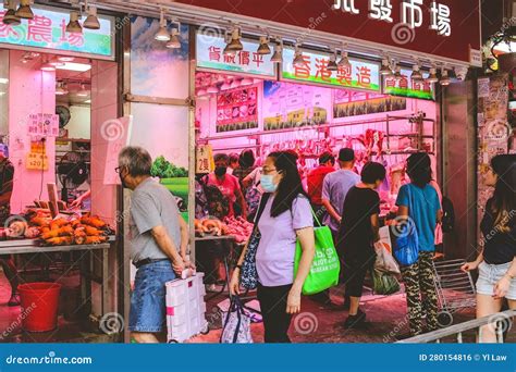 June 3 2023 Vibrant Mong Kok Wet Market Hong Kong Editorial Photo Image Of Vegetables Kong