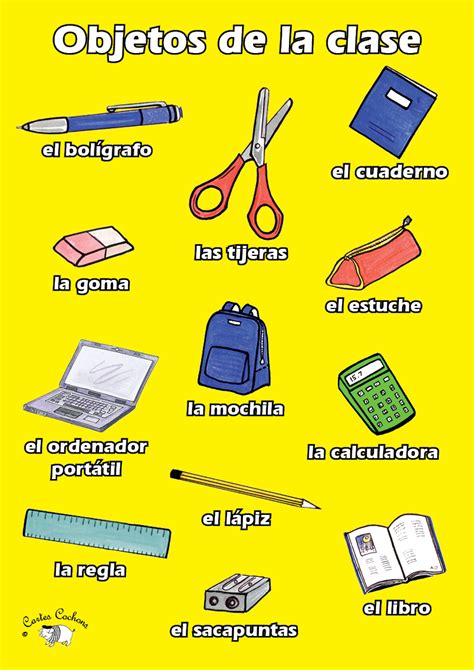 Spanish Classroom Objects