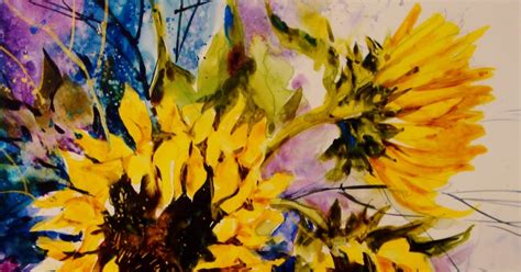 Kathy Los Rathburn Watercolorist Sunflowers