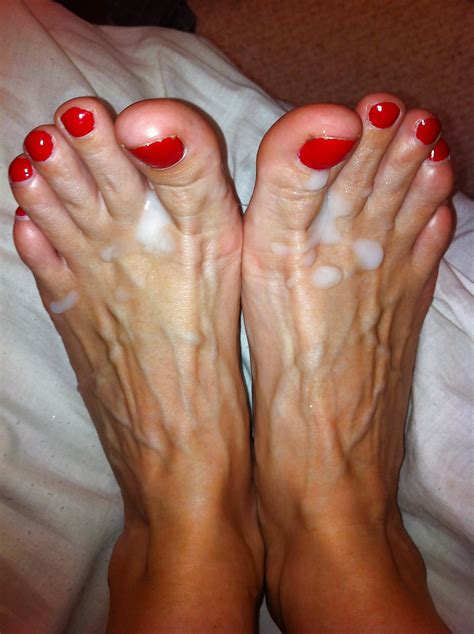 My Hot Cum Over Her Sexy Feet 4 Pics Xhamster