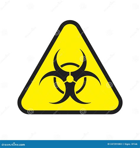Biological Hazard Symbol Of Dangerous Toxic Clipart Stock Vector