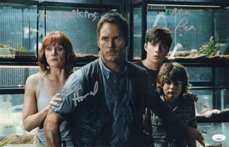Chris Pratt Bryce Dallas Howard 2 Signed 11x17 Jurassic World Authentic Jsa Coa 60000 Picclick