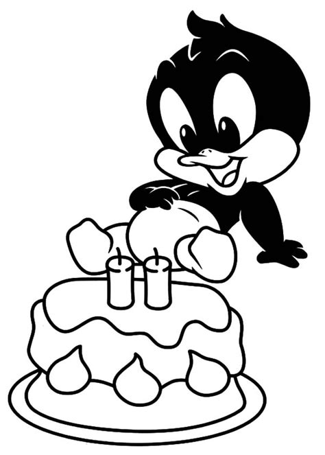 Algorithms of counting popular trends of our website offers to you see some popular coloring pages: Baby Daffy Duck and Birthday Cake Coloring Pages - NetArt ...