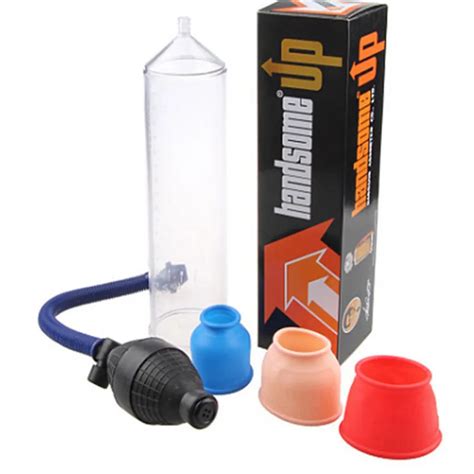 Handsome Up Vacuum Penis Pump Extender 3 Sleeve Penis Enlargement Male Sex Toys Adult Products