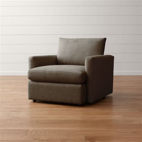 If you need balcony chairs that use especially little floor area, consider picking a stackable design. Lounge II Petite Chair Taft: Cement | Crate and Barrel