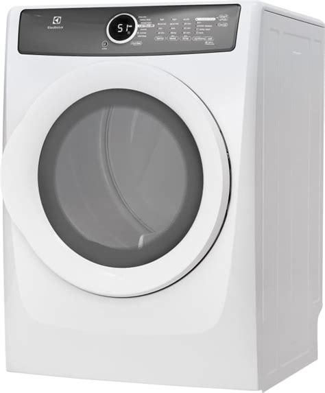 Electrolux Efme Siw Inch Cu Ft Electric Dryer With Moisture Sensor Perfect Steam