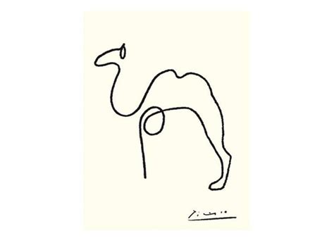 Pablo Picassos One Line Drawings Visual Elements Line Gestural