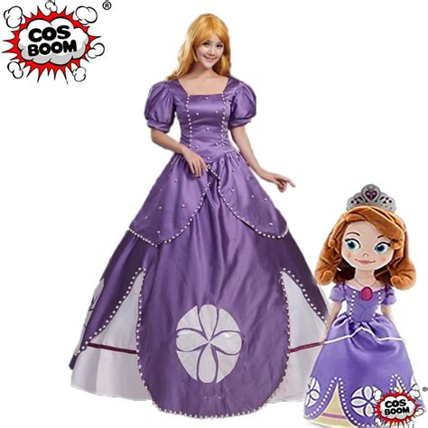 Cosboom Handmade Adult Sofia The First Cosplay Princess Costume Sofia