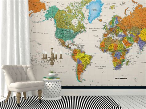 United States Map Wall Mural