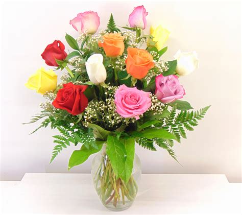Rainbow Rose Bouquet In Avon Ny Avon Floral World And T Shoppe The
