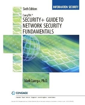 ® comptia security+ guide to network © 2015, 2012, cengage learning security fundamentals, fifth edition wcn: Comptia Security+ Guide to Network Security Fundamentals 6th Edition