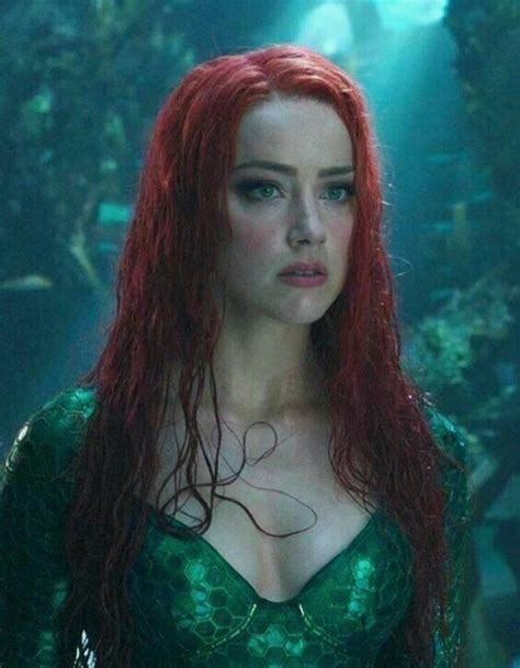Amber Heard As “mera” Aquaman Amber Heard Hair Amber Heard Amber