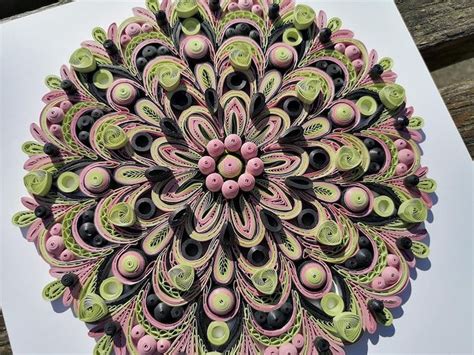 Mandala Paper Quilling Art Geometric Floral Mandala Etsy In 2022
