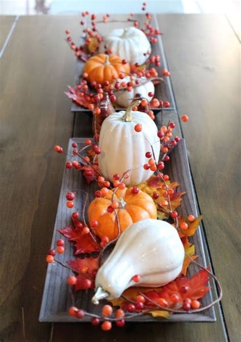 Simple Fall Centerpieces For Table Autumn
