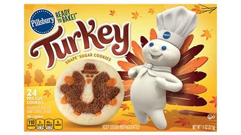 Heat, place, and bake for warm cookies in minutes. Pillsbury™ Shape™ Turkey Sugar Cookies - Pillsbury.com