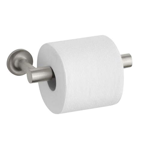Kohler Purist Double Post Toilet Paper Holder In Vibrant Brushed Nickel K 14377 Bn The Home Depot