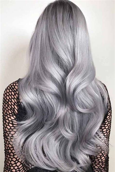 107 Striking Silver Hairstyles For Sophisticated Women Metallic Hair