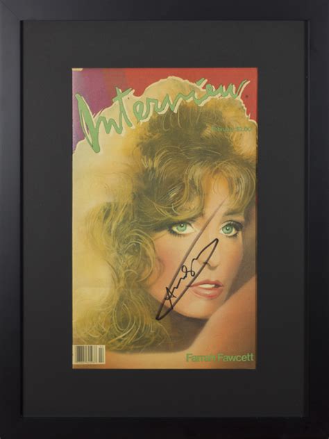 Andy Warhol Interview Magazine Farrah Fawcett Signed By Andy Warhol