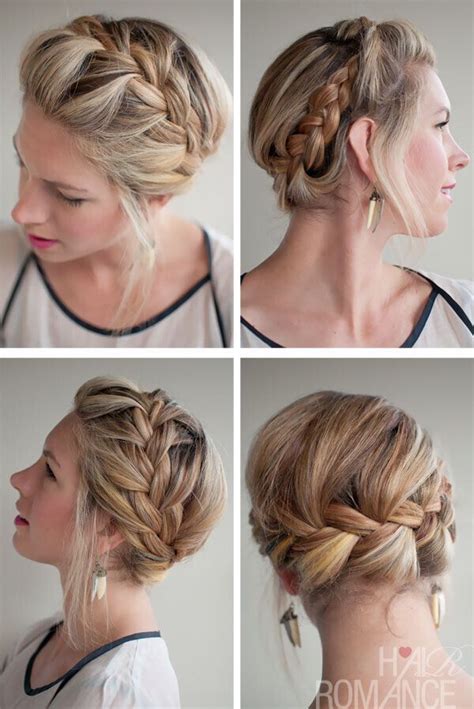 Easy hairstyles for short hair can look classic and very french too! 21 All-New French Braid Updo Hairstyles - PoPular Haircuts