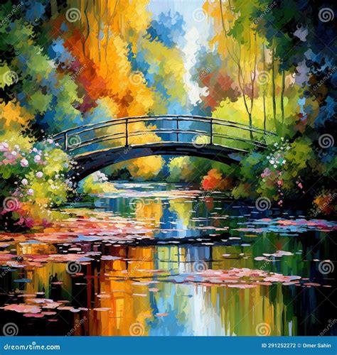 Beneath the Canopy: a Bridge Lost in Nature S Embrace Stock Photo