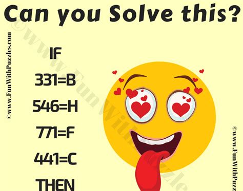 Riddle With Maths And Logic With Solution