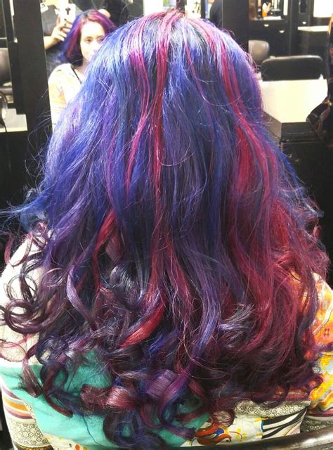 Multi Dimensional Hair Color By Peaches At Tspa 🙌 Blue Purple And