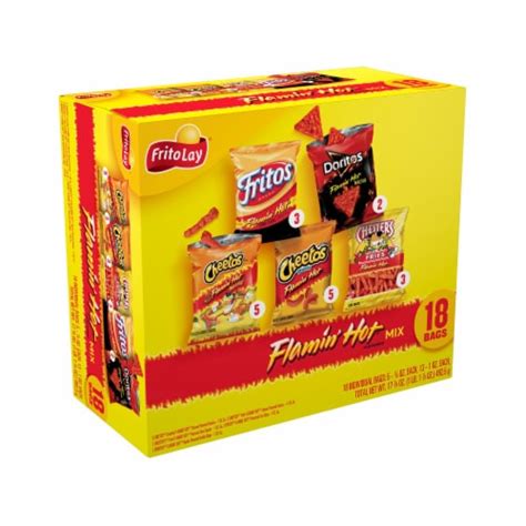 Frito Lay® Flamin Hot Mix Chips Variety Pack 18 Ct 1 Oz Frys Food Stores